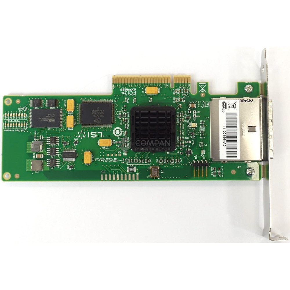 111-00196 NETAPP LSI SAS3801E SAS DUAL PORT 4GB SAS ADAPTER FOR NETAPP FAS2050