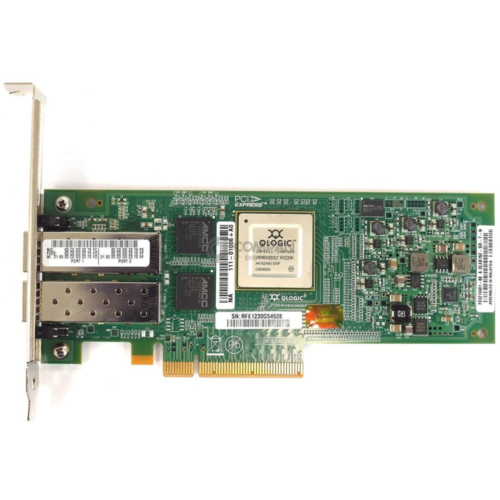 111-01006 NETAPP QLOGIC QLE8152 10GB SFP+ DUAL PORT PCI-E ADAPTER FOR FAS3220