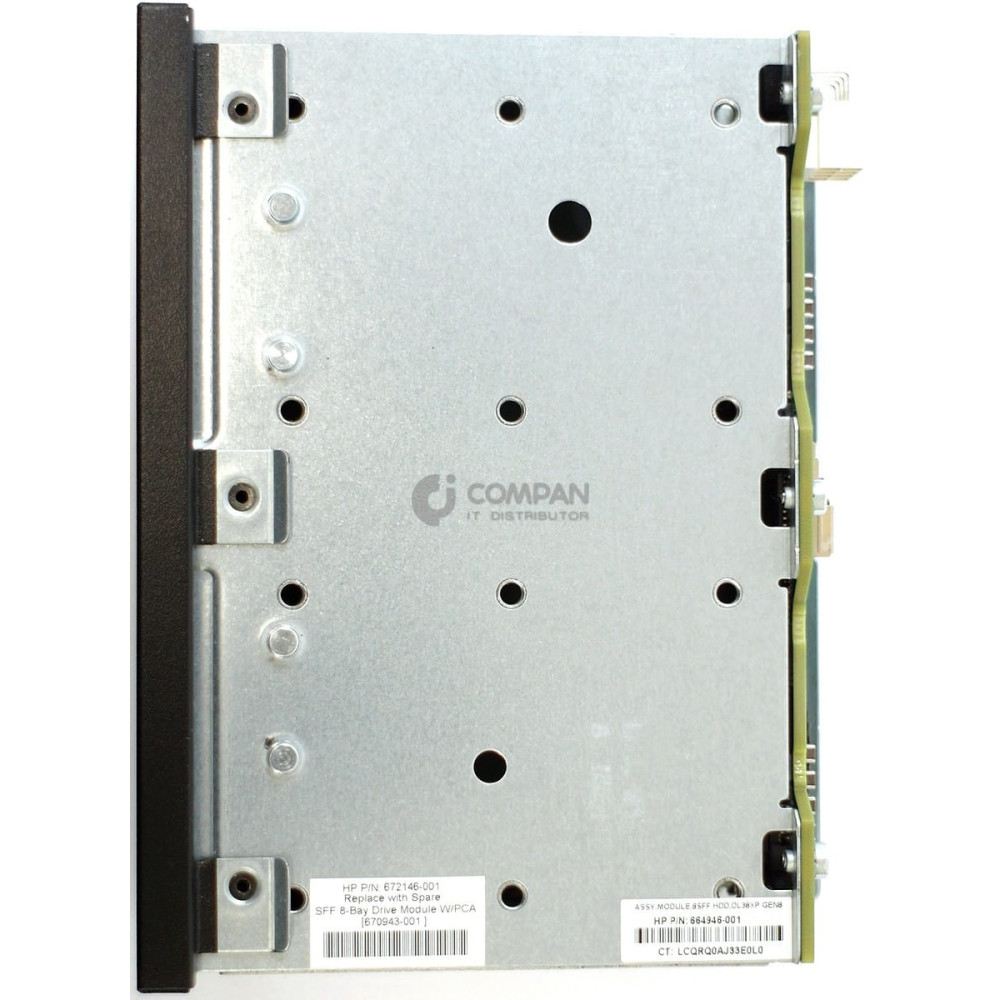 670943-001 HP CAGE WITH BACKPLANE 8-BAY 2.5 SFF8 DL380XP G8 643705-001, 672146-001, 664946-001