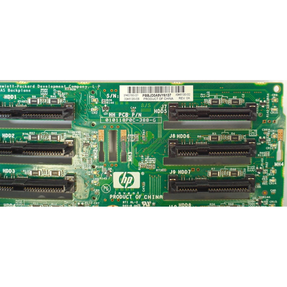 507690-001 HP BACKPLANE 8BAY 2.5 SFF FOR DL380 G6 G7 451283-001