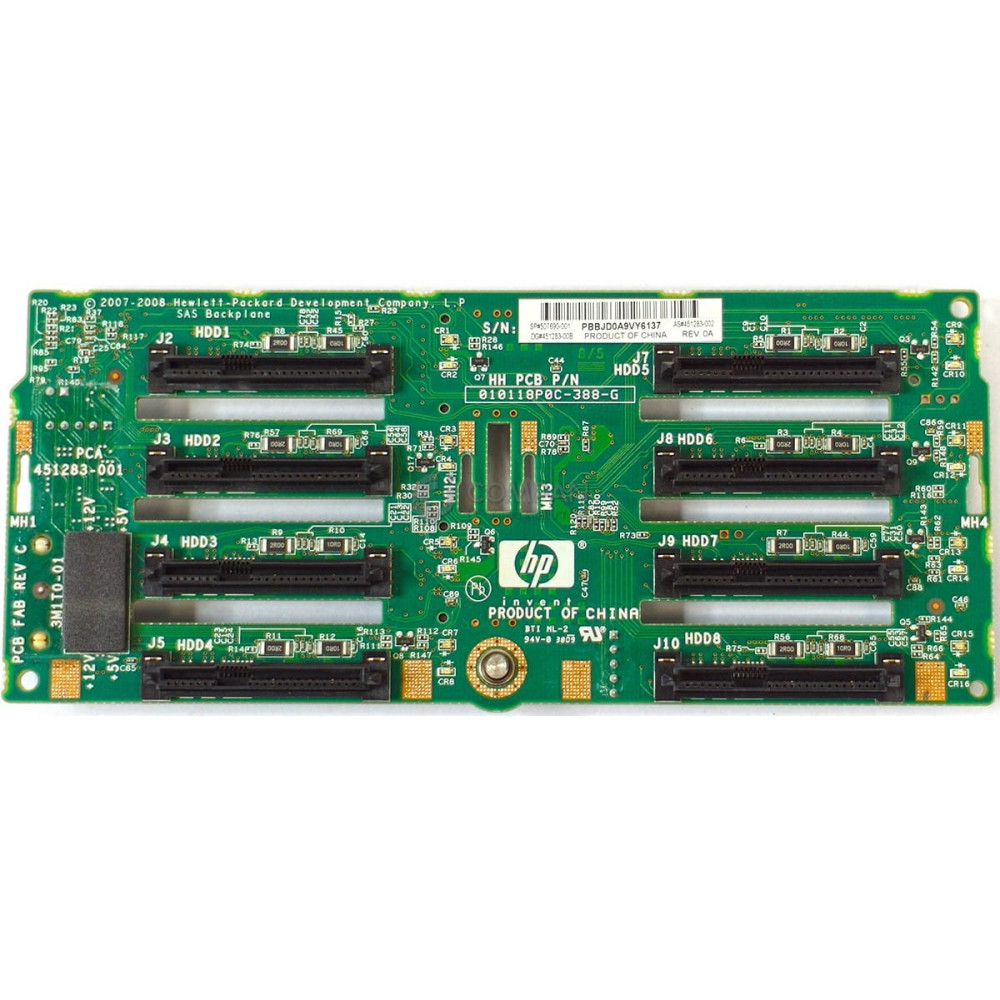 507690-001 HP BACKPLANE 8BAY 2.5 SFF FOR DL380 G6 G7 451283-001