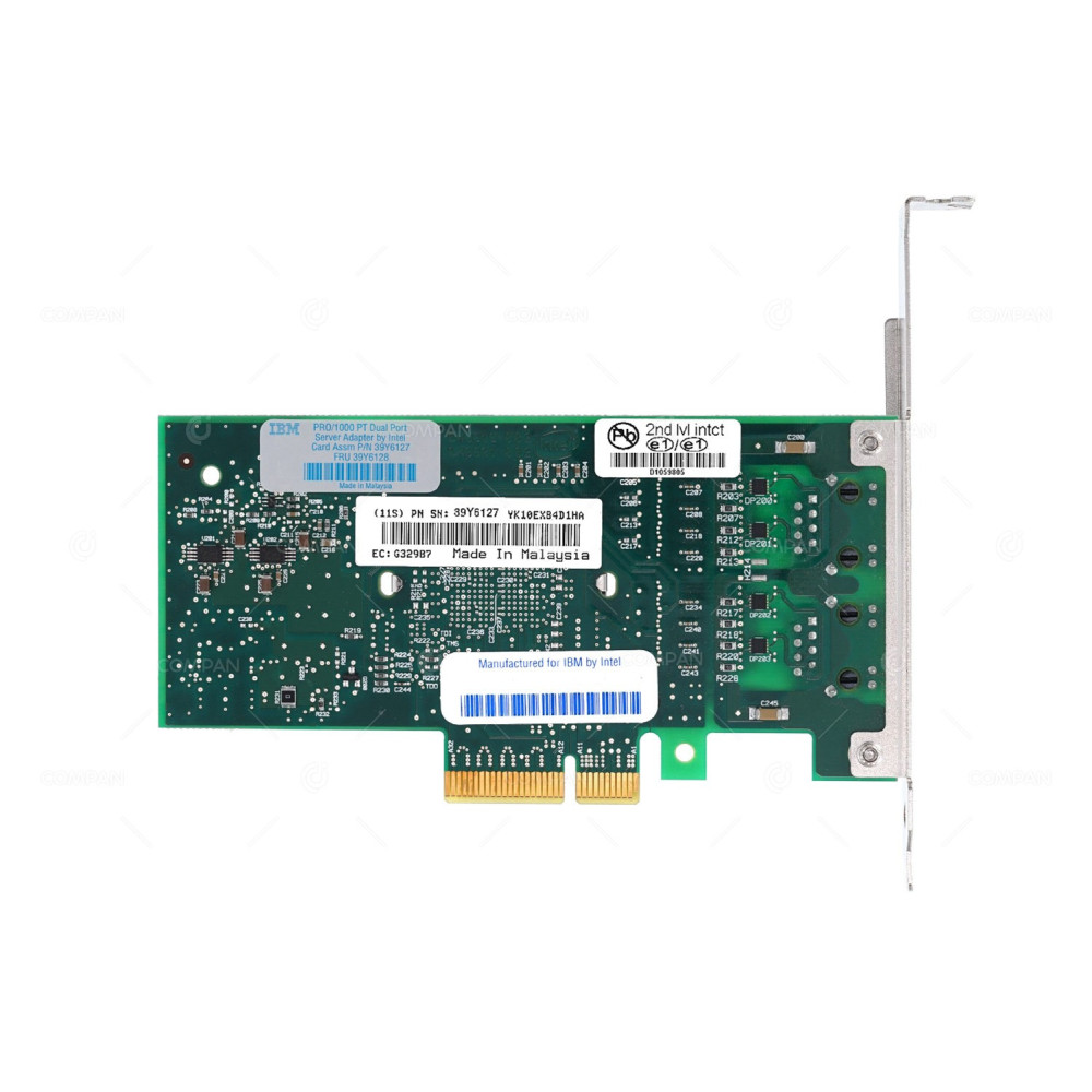 39Y6128 IBM INTEL PRO/1000 DUAL PORT GIGABIT PCIE