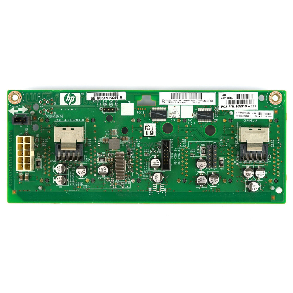 511787-001 HP 6-BAY 3.5" LFF BACKPLANE FOR HP PROLIANT ML350 G6