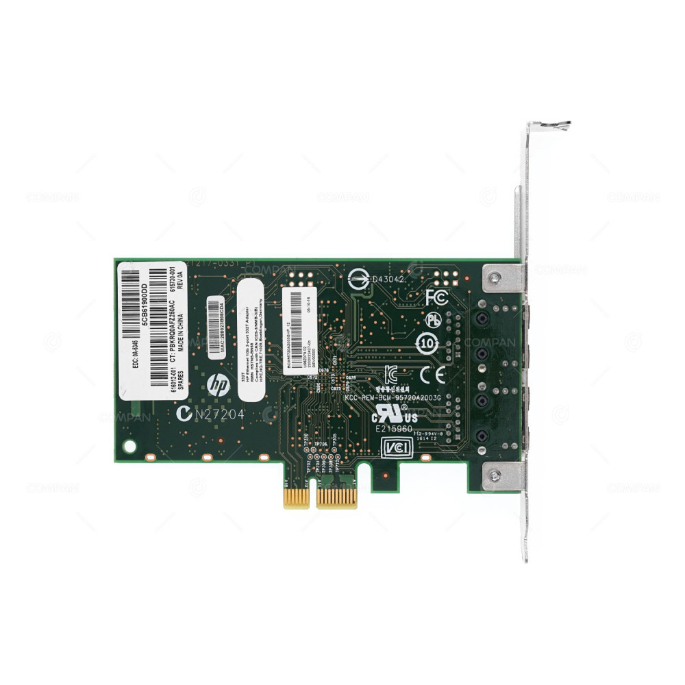 616012-001 HP NC332T DUAL PORT 1GB ETHERNET ADAPTER