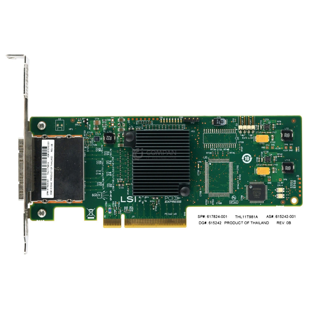 617824-001 HP SCO8GE DUAL PORT SAS PCI-E HOST BUS ADAPTER LOW PROFILE