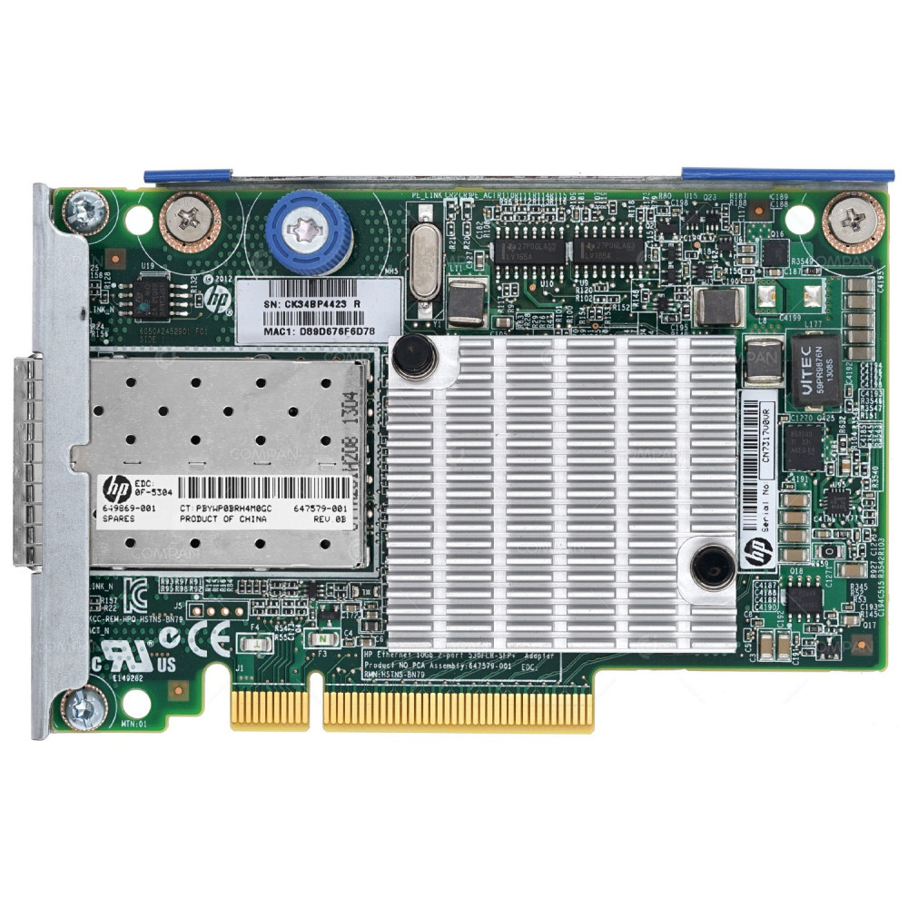 649869-001 / HP ETHERNET 530FLR DUAL PORT 10GB SFP+ ADAPTER