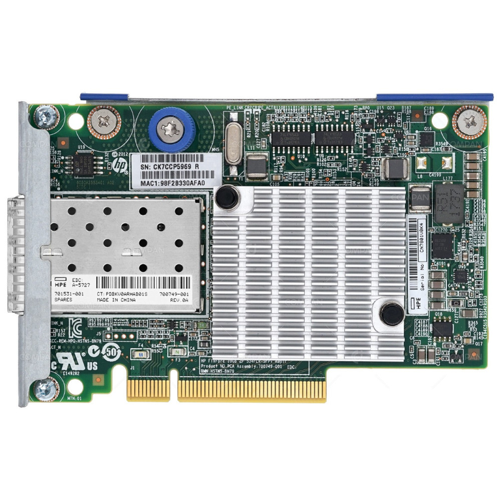 701531-001 HP FLEXFABRIC DUAL PORT 10GB SFP+ ADAPTER FOR HP PROLIANT G9