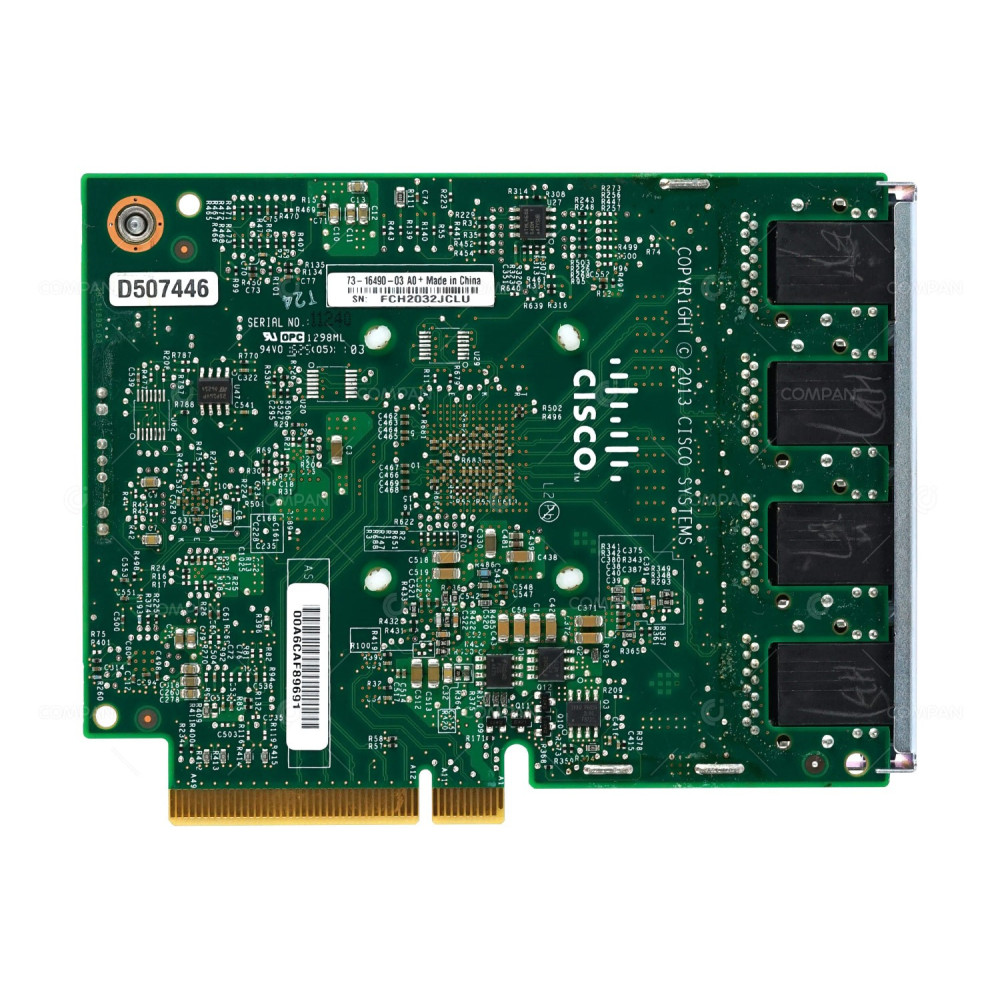 73-16490-03 CISCO I350 NIC QUAD PORT 1GB RJ-45 PCI-E X8 NETWORK ADAPTER