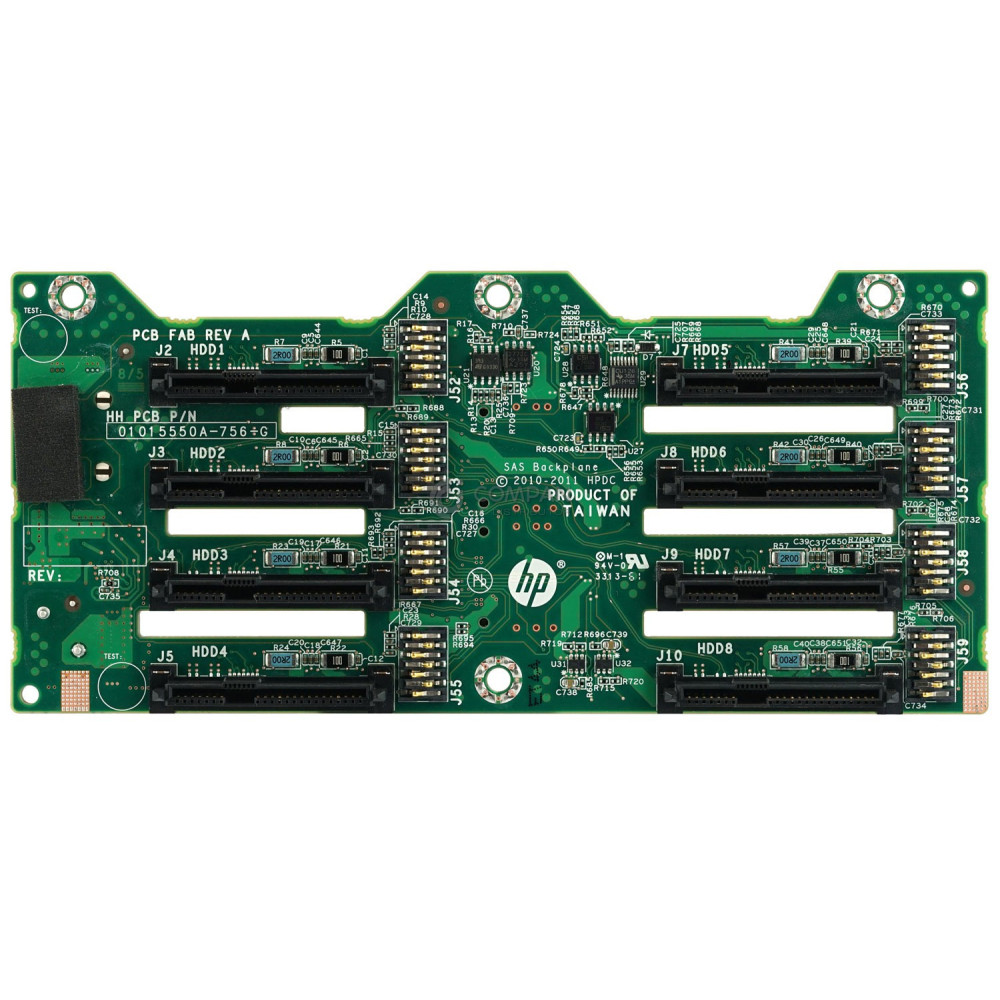 643705-001 HP BACKPLANE 8-BAY 2.5 SFF SAS FOR DL380 G8 -