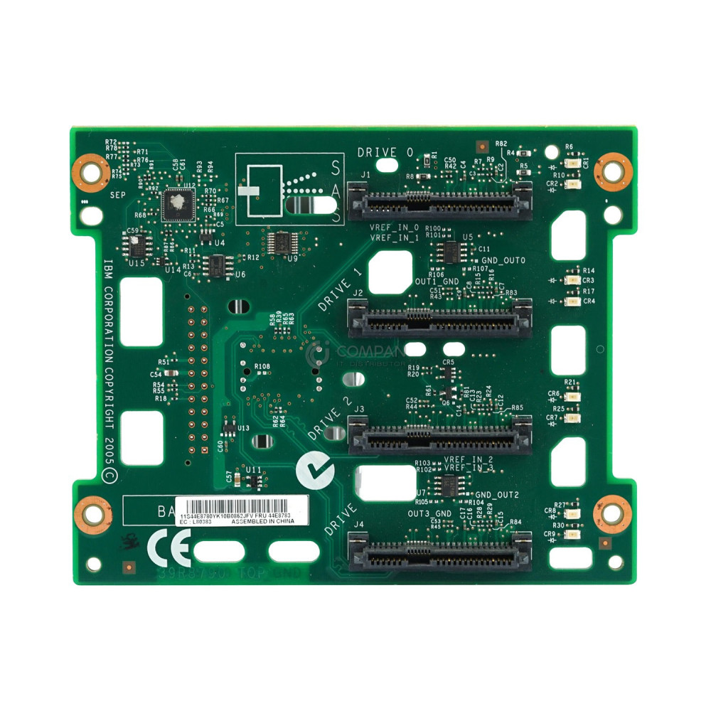 44E8783 IBM BACKPLANE 4BAY 3.5 LFF SAS SATA FOR X3200 M1 X3500 M2 44E8780