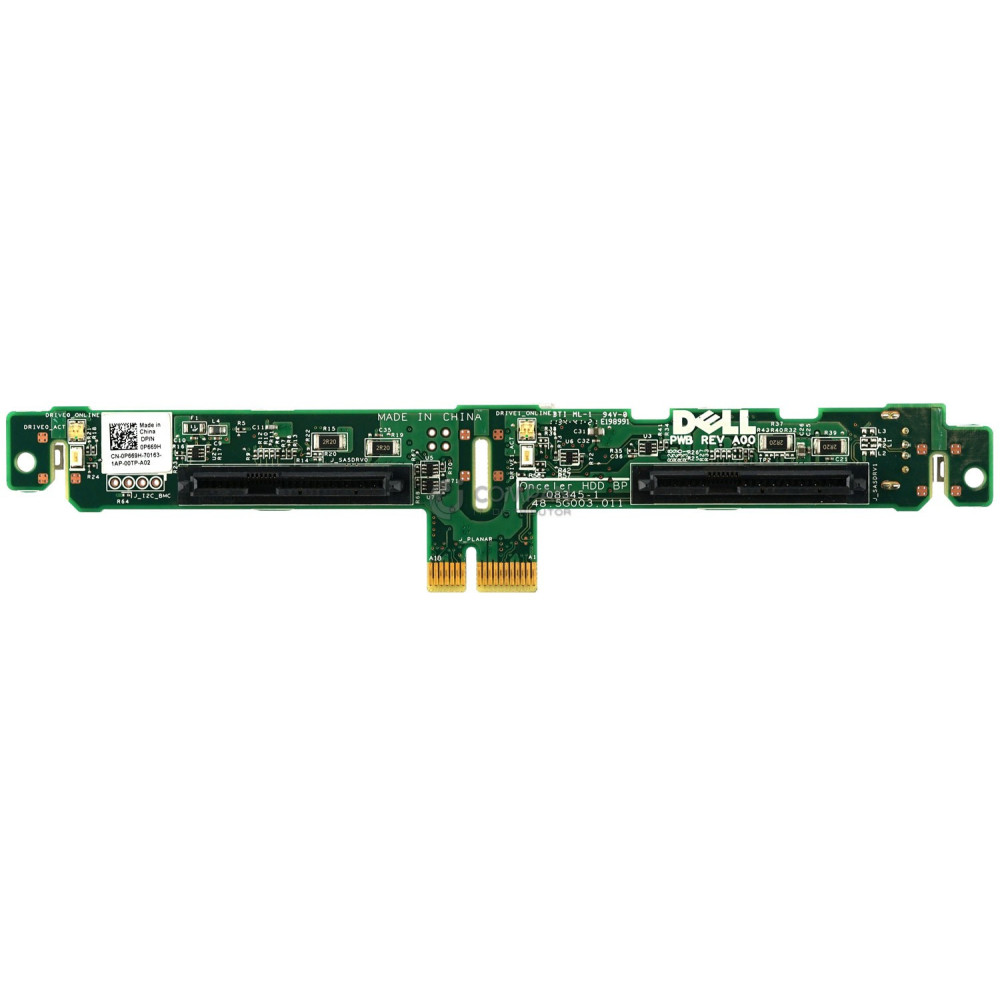 P669H DELL BACKPLANE RISER BOARD 2BAY 2.5 SFF FOR M610 M710HD 0P669H