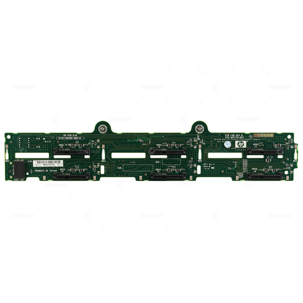 577427-001 HP BACKPLANE 6-BAY 3.5 LFF SAS FOR DL380 DL385 G6 G7 457174-003, 457174-00B, 01011DK0B-388-G, 457174-001