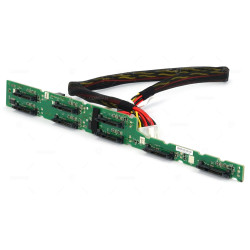 591203-001 HP BACKPLANE 8-BAY SAS HDD 2.5 SFF WITH POWER CABLE FOR PROLIANT DL580 DL585 DL980 G7 594765-001