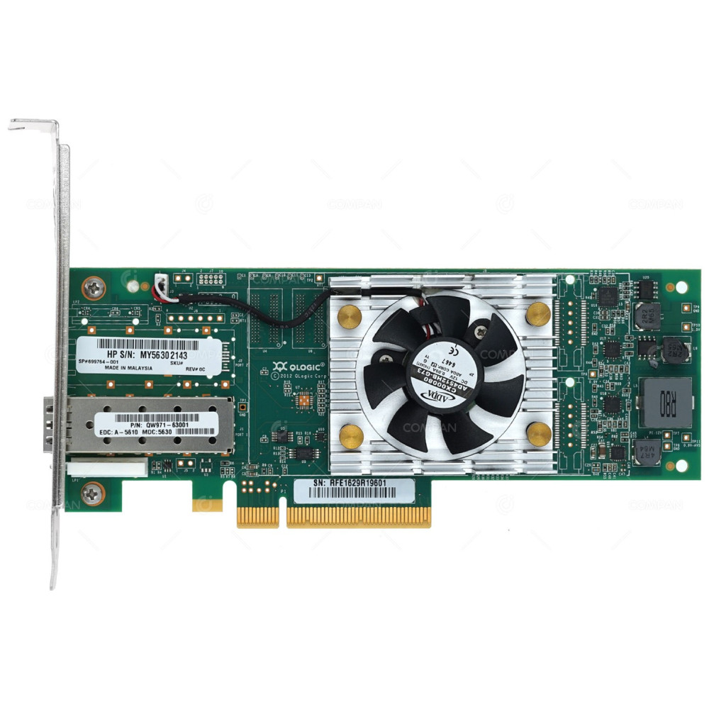 699764-001 HP STOREFABRIC QLE2660 SN1000Q 16GB FC SINGLE PORT HBA PCI-E ADAPTER