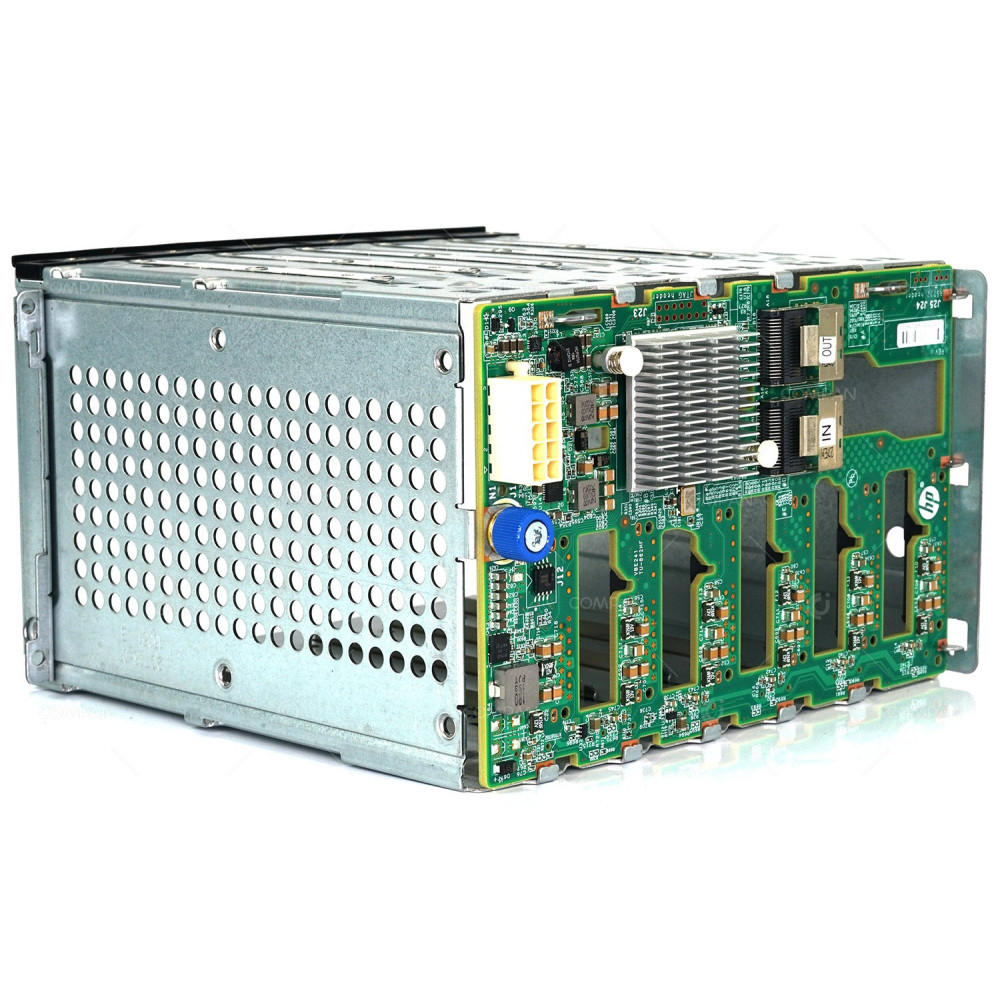 693611-001 HP  BACKPLANE WITH CAGE 6 BAY HDD 3.5 LFF HOT-PLUG FOR PROLIANT ML350P G8 655289-001, 661719-001