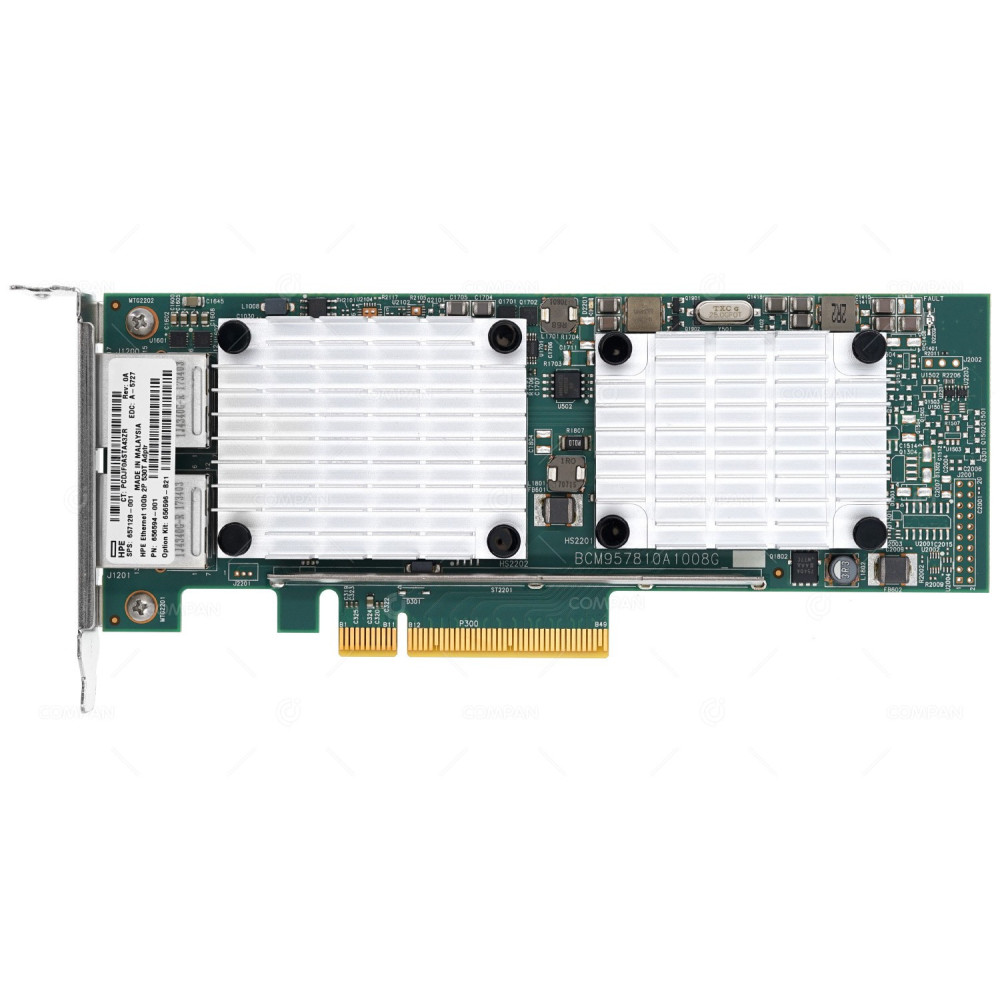 657128-001 LP HP ETHERNET 530T 10GB DUAL PORT RJ45 ADAPTER PCI-E LP