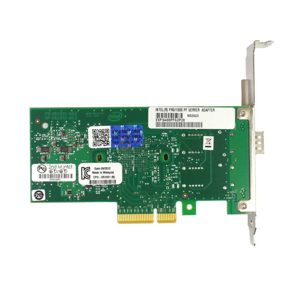 D52006-010 INTEL PRO1000/PF SINGLE PORT PCI-E SERVER ADAPTER