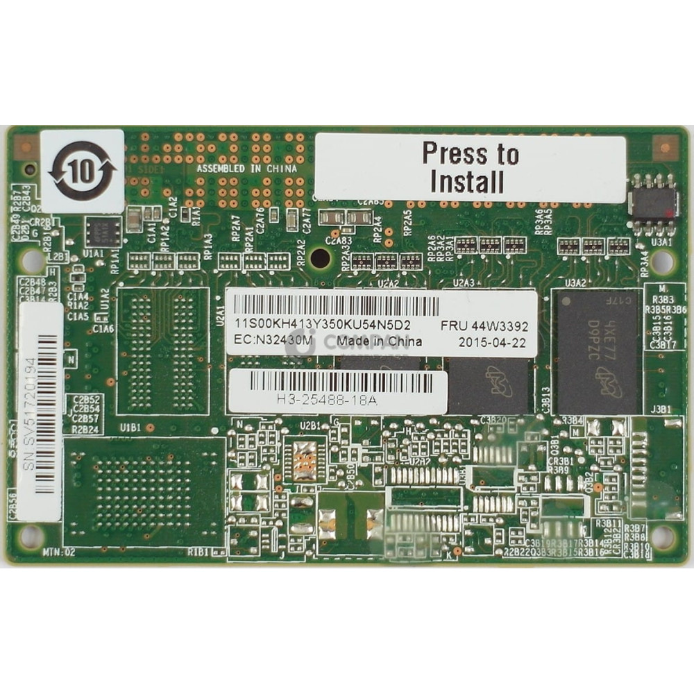 44W3392 INM SERVERAID M5200 1GB CACHE RAID 5 UPGRADE