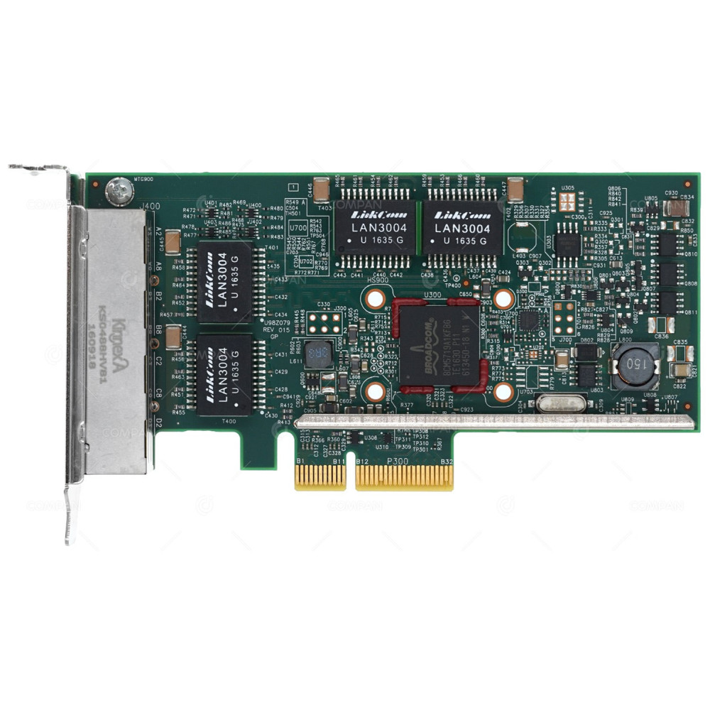 YGCV4 DELL BROADCOM 95719 QUAD PORT 1GBE PCI-E NETWORK CARD