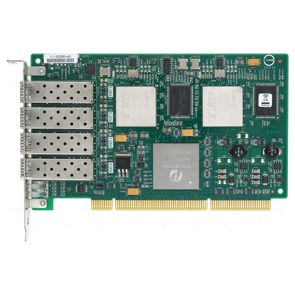 111-00286+A0 NETAPP LSI7404XP 4GB QUAD PORT OPTICAL PCI-X