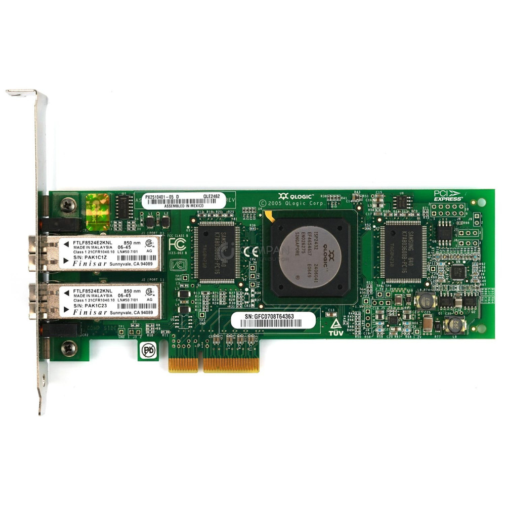 PX2510401-05 QLOGIC QLE2462 4GB DUAL PORT FC ADAPTER