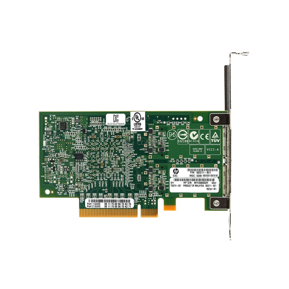 708074-001 HP QLE7342 40GB DUAL PORT 4X QDR PCI-E ADAPTER G2