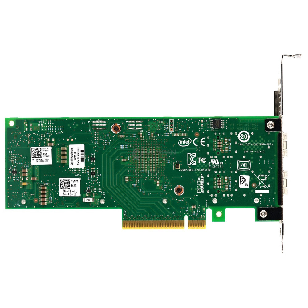 Y5M7N DELL INTEL X710-DA2 10GB DUAL PORT SFP+ NETWORK CARD PCI-E