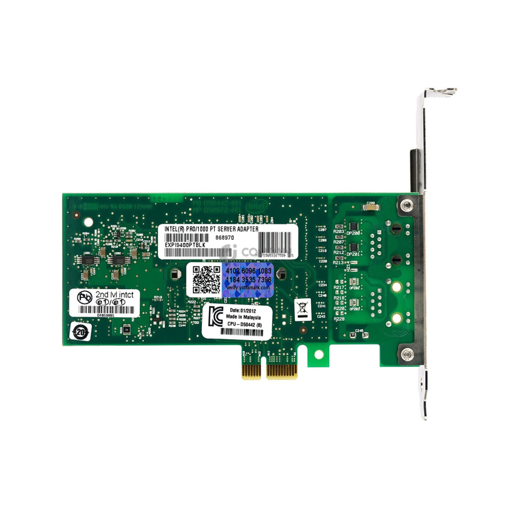 D50861-008 INTEL PRO/1000 SINGLE PORT SERVER ADAPTER PCI-E