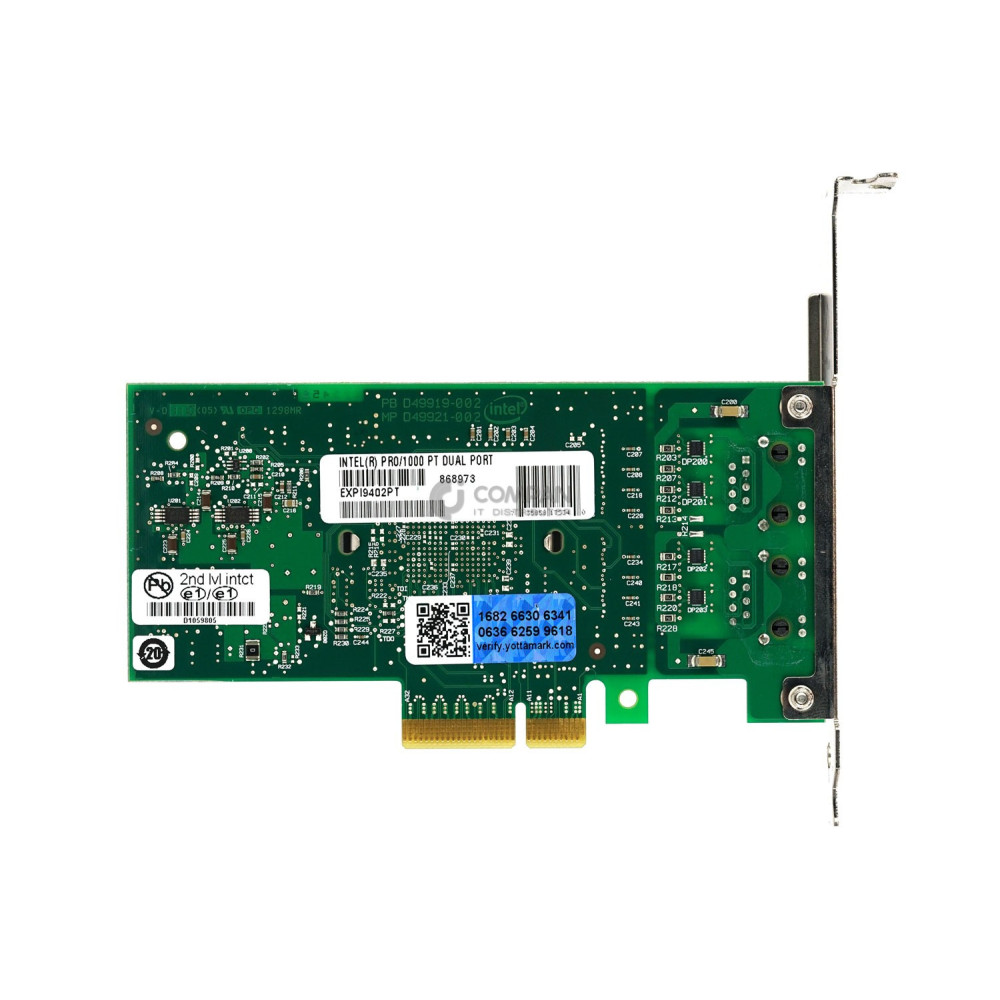 D50868-004 INTEL PRO/1000 PT GIGABIT DUAL PORT SERVER ADAPTER PCI-E