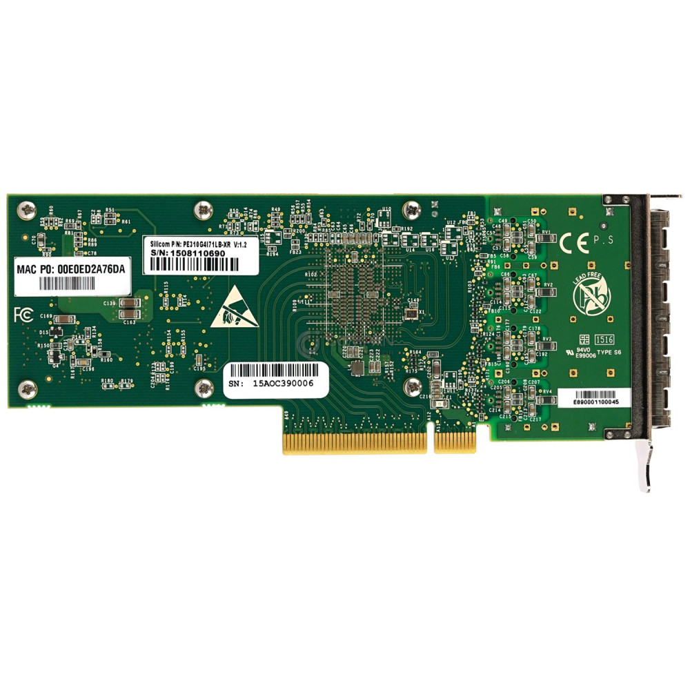 PE310G4I71LB-XR SILICOM INTEL QUAD PORT 10GB SFP+ FIBRE CHANNEL ADAPTER