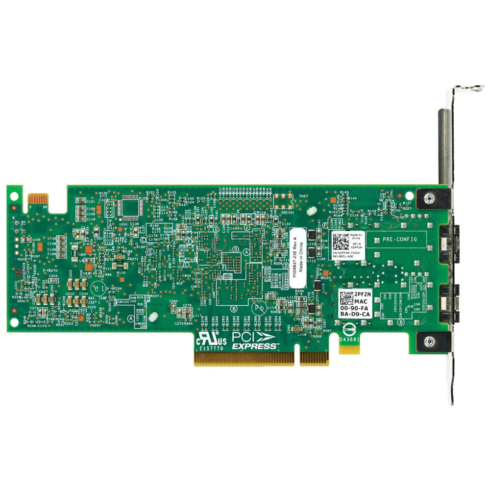 2PF2N DELL EMULEX DUAL PORT 10GB ETHERNET PCIE NETWORK ADAPTER