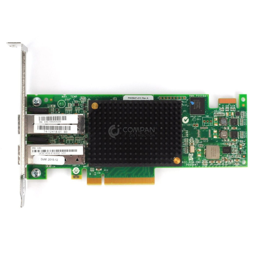 UCSC-PCIE-E16002 CISCO EMULEX LPE16002 16GB DUAL PORT FC HBA PCI-E