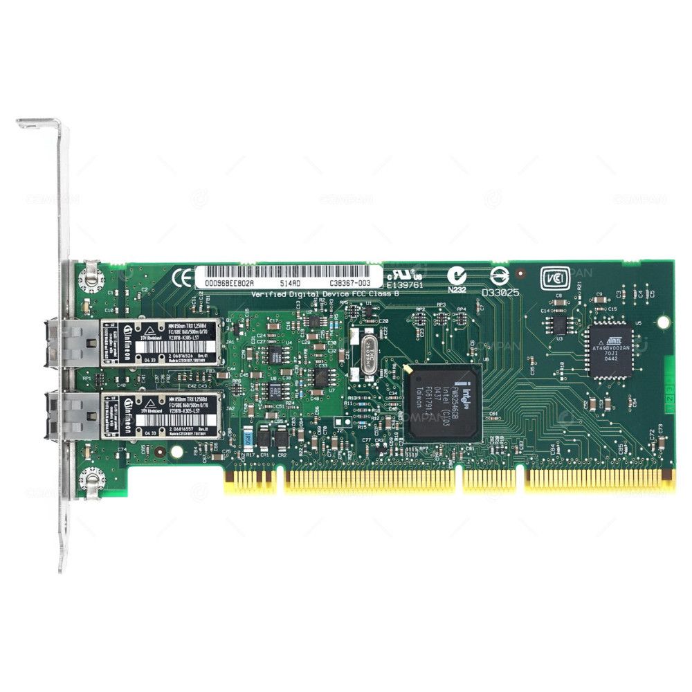 00P6132 IBM INTEL DUAL PORT 1GB SFP SX ETHERNET ADAPTER PCI-X