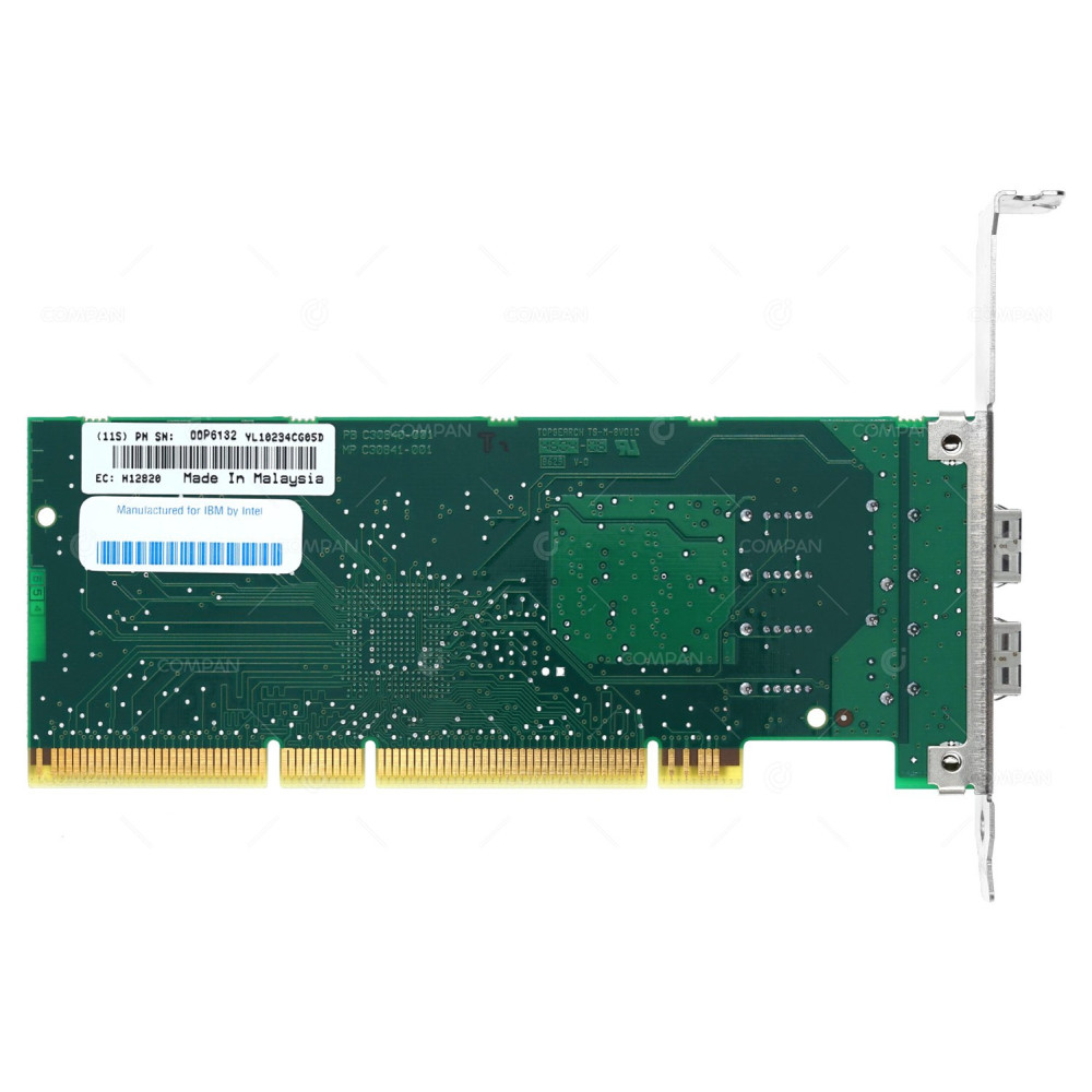 00P6132 IBM INTEL DUAL PORT 1GB SFP SX ETHERNET ADAPTER PCI-X