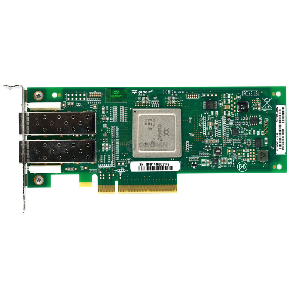 00Y5629 LP IBM QLE2562 8GB DUAL PORT FC ADAPTER LOW PROFILE