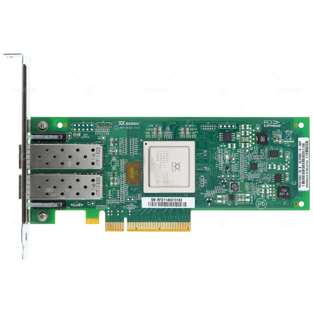 111-00779+B0 NETAPP QLOGIC QLE2562 8GB FC DUAL PORT PCI-E ADAPTER