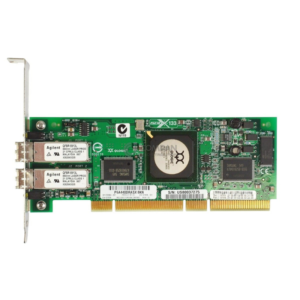 283384-002 HP FCA2214 2GB SINGLE PORT PCI-X ADAPTER
