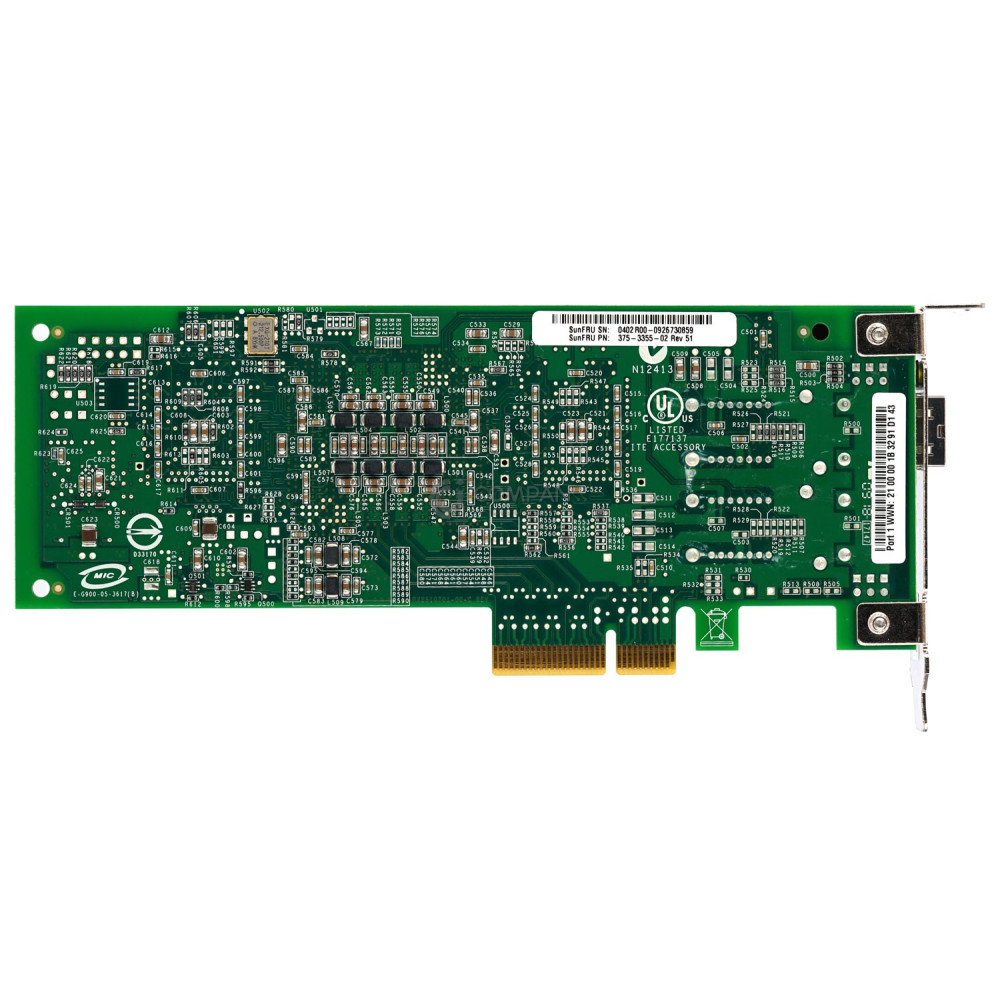 375-3355-02 LP SUN QLOGIC QLE2460 SINGLE PORT PCI-E ADAPTER LOW PROFILE QLE2460
