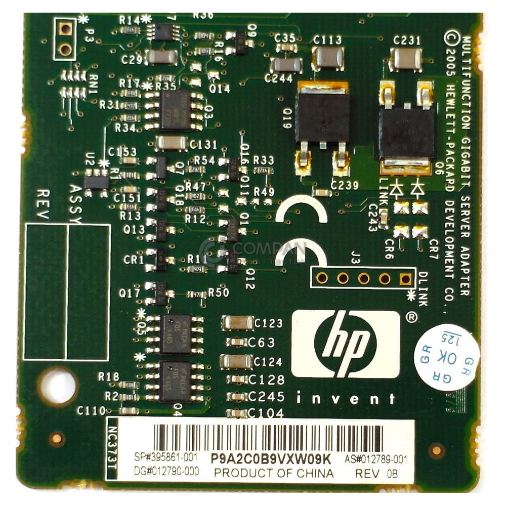 395861-001 HP NC373T MULTIFUNCTION GIGABIT SERVER ADAPTER PCI-E