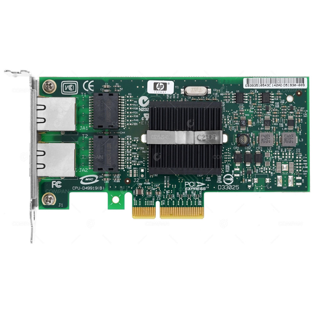 412651-001 LP HP NC360T DUAL PORT PCI-E ADAPTER LOW PROFILE