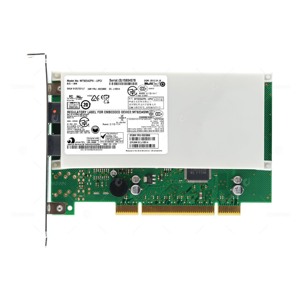 45D3866 IBM MULTITECH V.92 INTERNAL PCI MODEM ADAPTER
