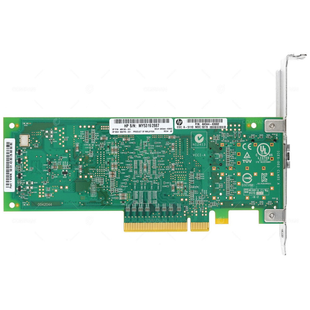 489190-001 HP QLOGIC QLE2560 8GB SINGLE PORT FC ADAPTER FOR DL580 G8