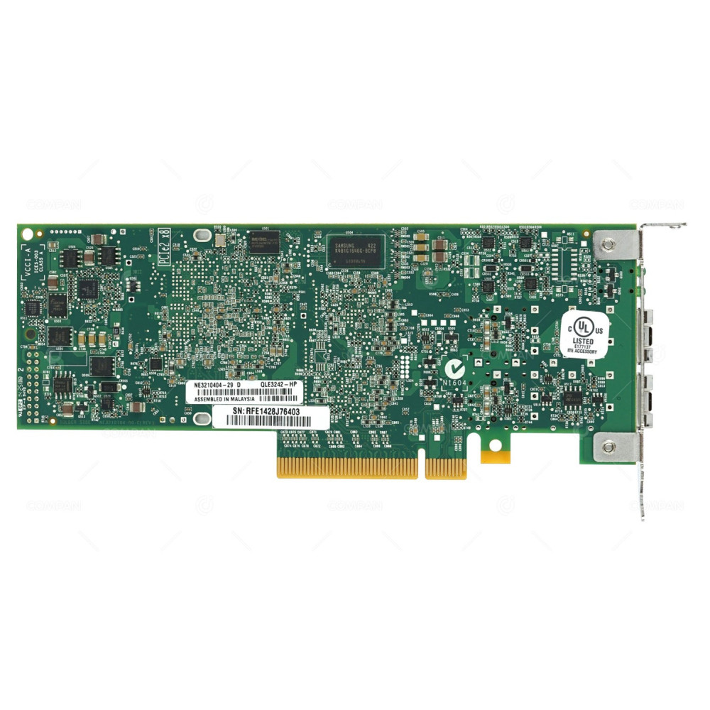 593742-001 LP HP NC523SFP 10GB DUAL PORT ETHERNET ADAPTER PCI-E LOW PROFILE