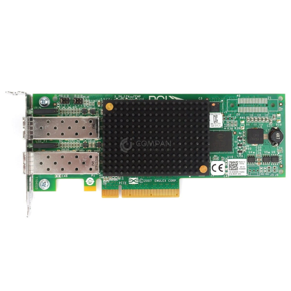 C856M LP DELL EMULEX LPE12002 8GB DUAL PORT FC ADAPTER LOW PROFILE