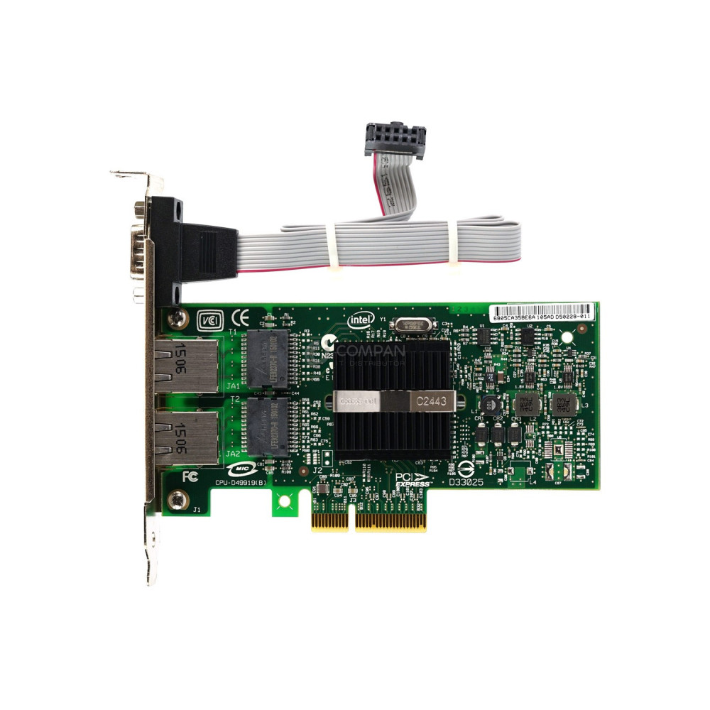 D49919-002 INTEL DUAL-PORT 1GB ETHERNET PCI-E ADAPTER D49921-02