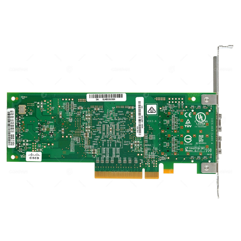 N2XX-AQPCI05 CISCO QLOGIC QLE2562 DUAL PORT 8GB ADAPTER QLE2562-CSC