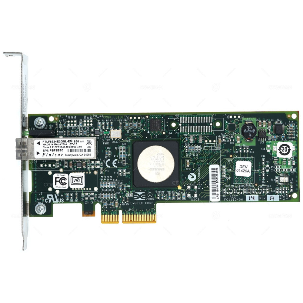ND407 DELL EMULEX 4GB PCI-E SINGLE PORT FIBRE LPE1150-E