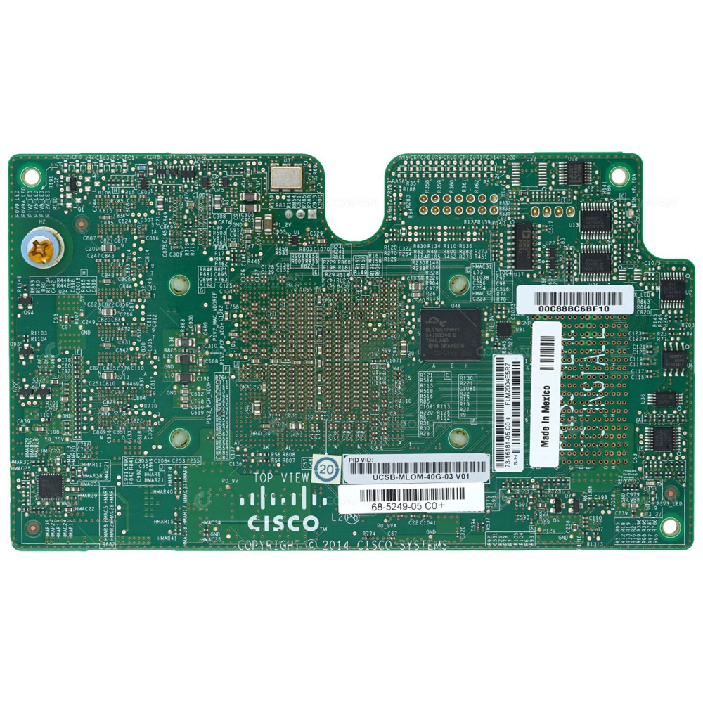 UCSB-MLOM-40G-03 CISCO 40GB 4-PORT UCS VIC 1340 MODULAR LOM FOR UCS B200 M4