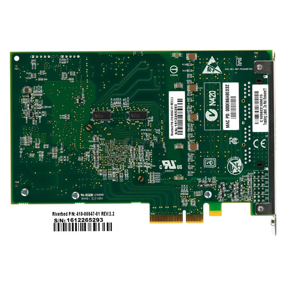 410-00047-01 RIEVRBED QUAD-PORT GIGABIT BYPASS CARD FOR RIVERBED STEELHEAD CXA-07055-B010