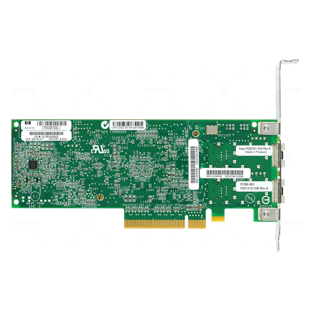 489193-001 HP 82E DUAL PORT 8GB SFP FC PCI-E HOST BUS ADAPTER